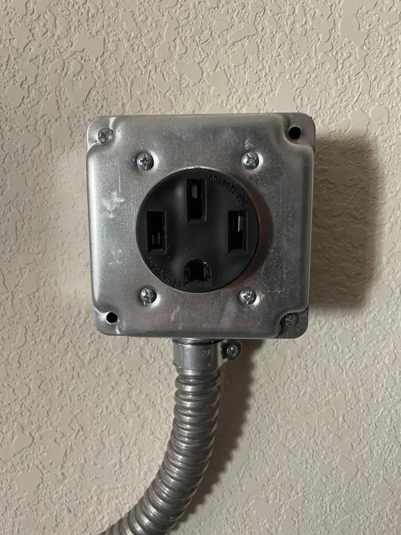 NEMA 14-50 outlet installed for Smart Home Electrical in Wood River